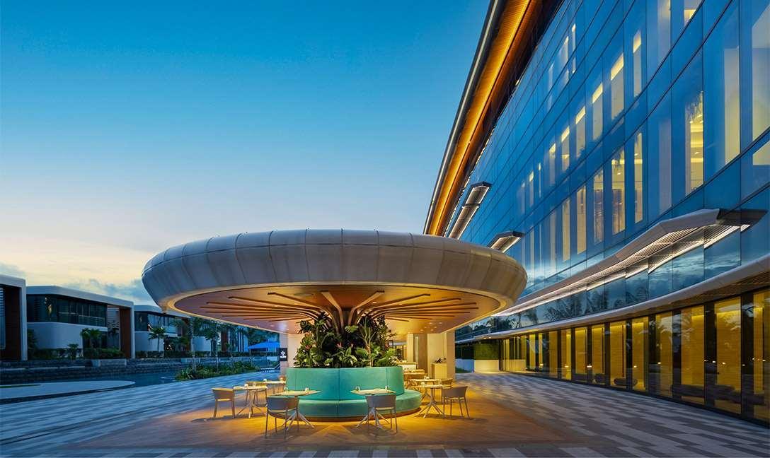 Dusit Thani Laguna Singapore Bagian luar foto The "Mushroom"