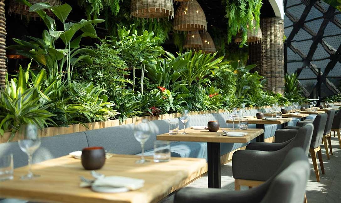 Dusit Thani Laguna Singapore Bagian luar foto Restaurant interior